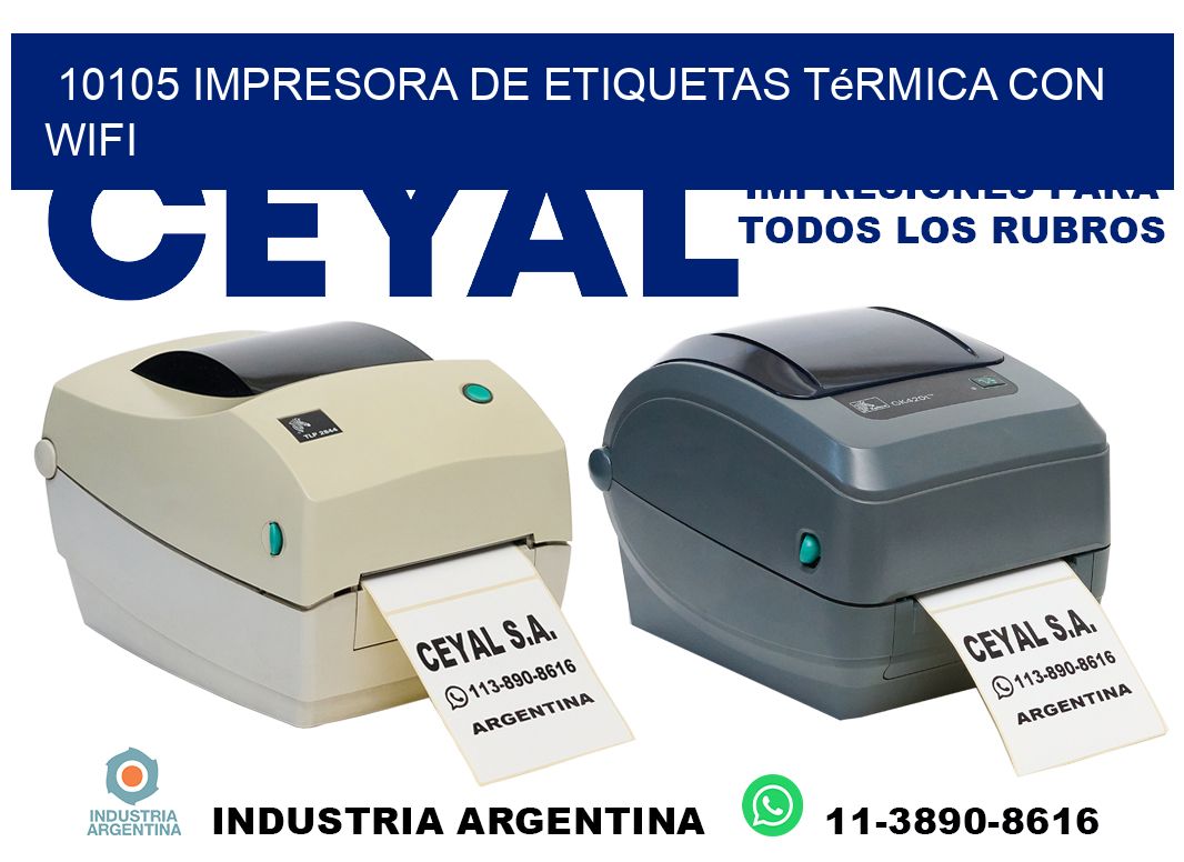 10105 impresora de etiquetas térmica con wifi