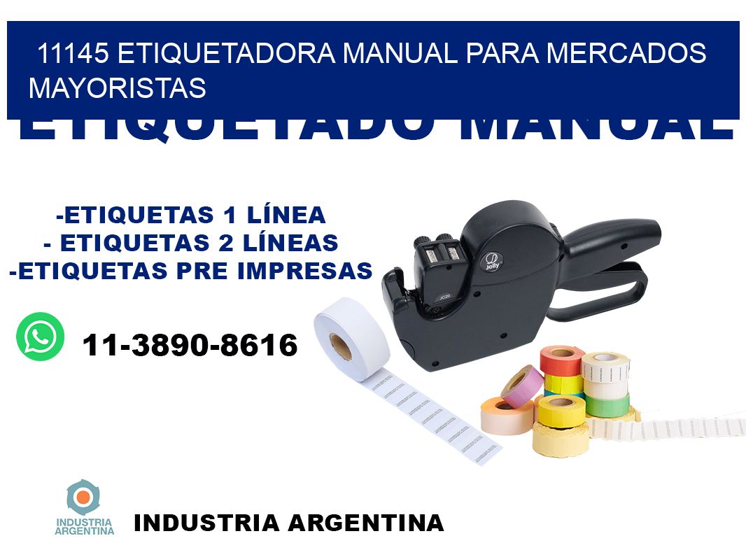 11145 etiquetadora manual para mercados mayoristas