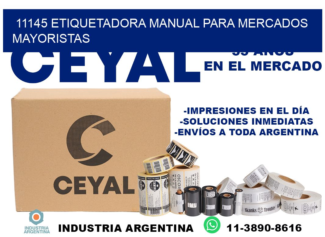 11145 etiquetadora manual para mercados mayoristas