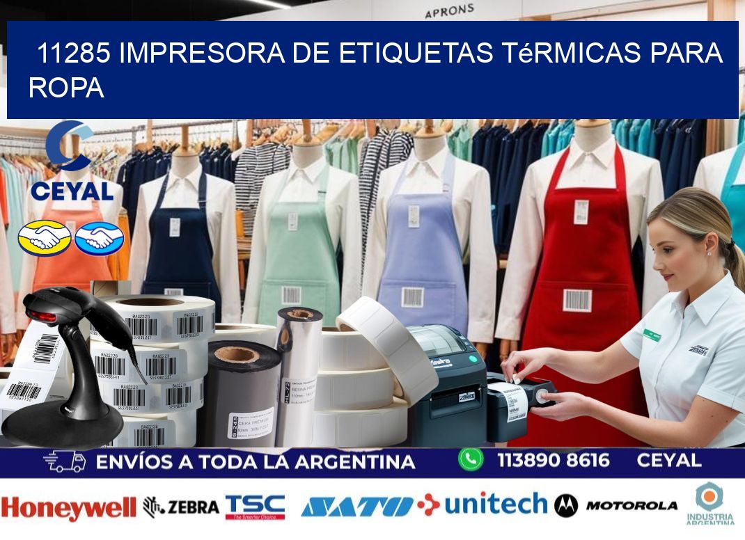 11285 impresora de etiquetas térmicas para ropa