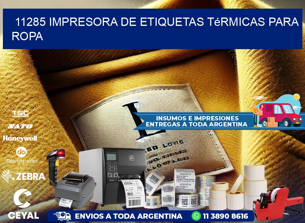 11285 impresora de etiquetas térmicas para ropa