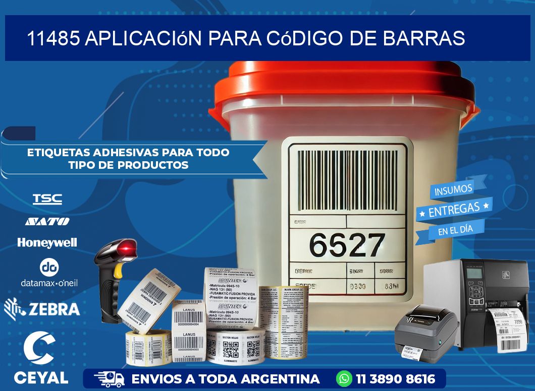 11485 Aplicación para código de barras