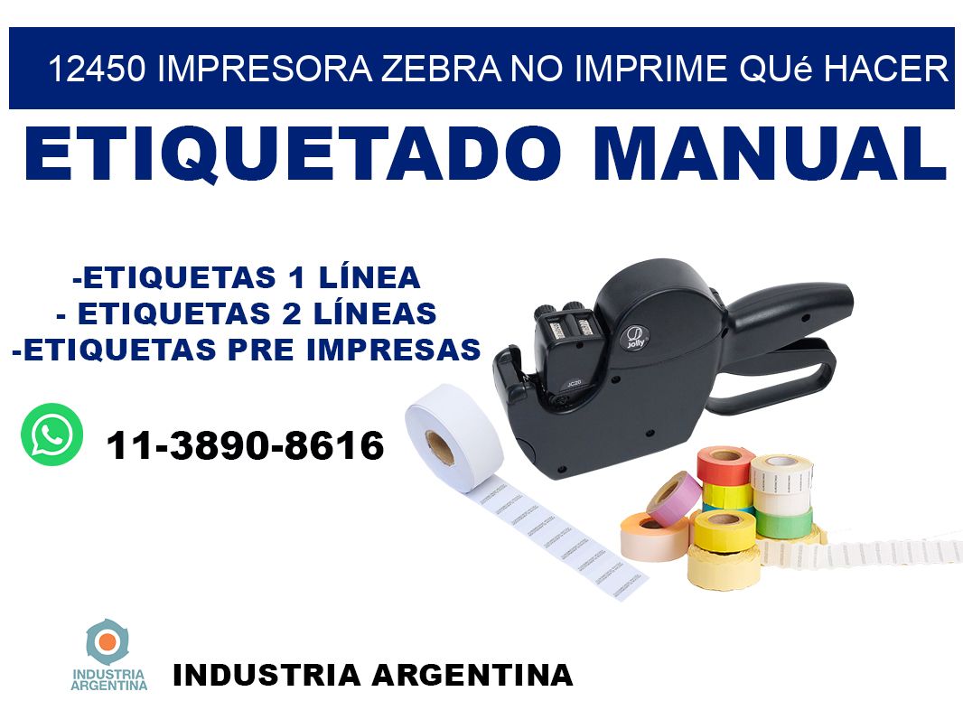 12450 impresora zebra no imprime qué hacer