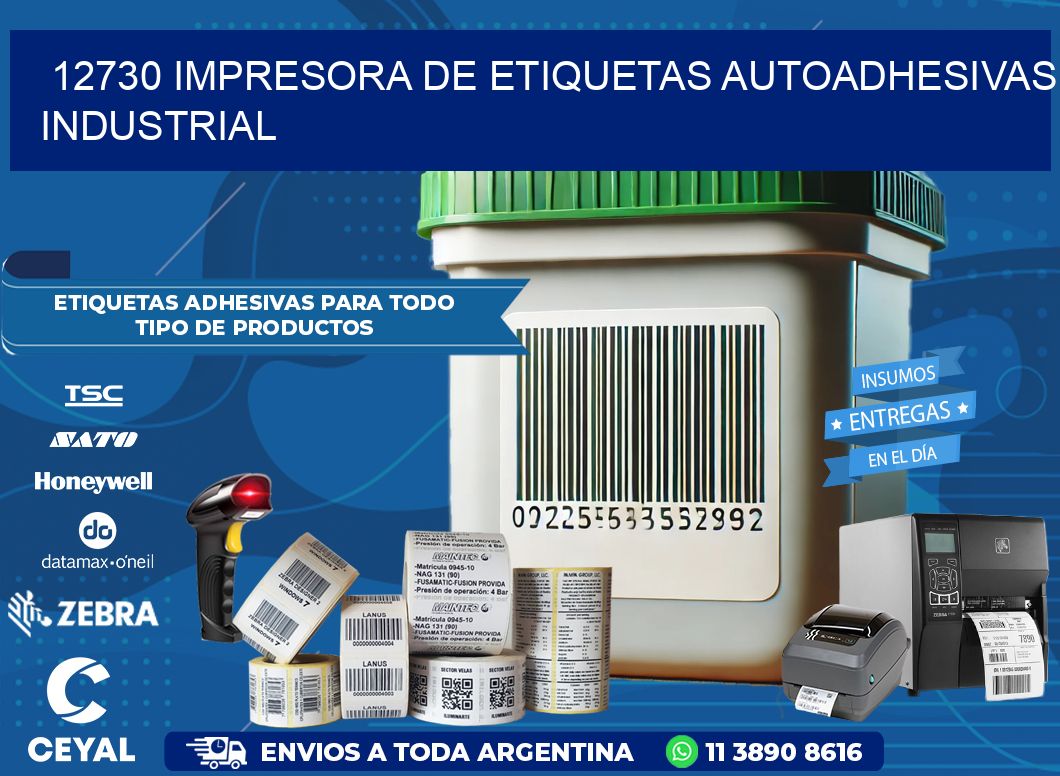12730 Impresora de etiquetas autoadhesivas industrial
