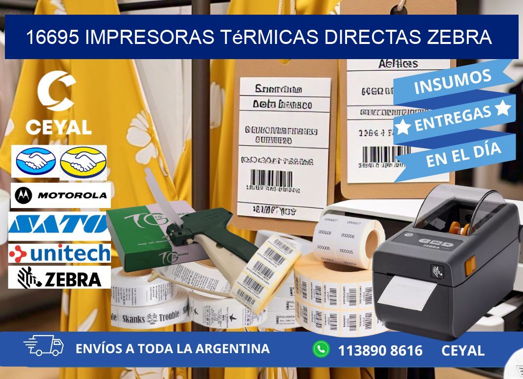 16695 impresoras térmicas directas zebra