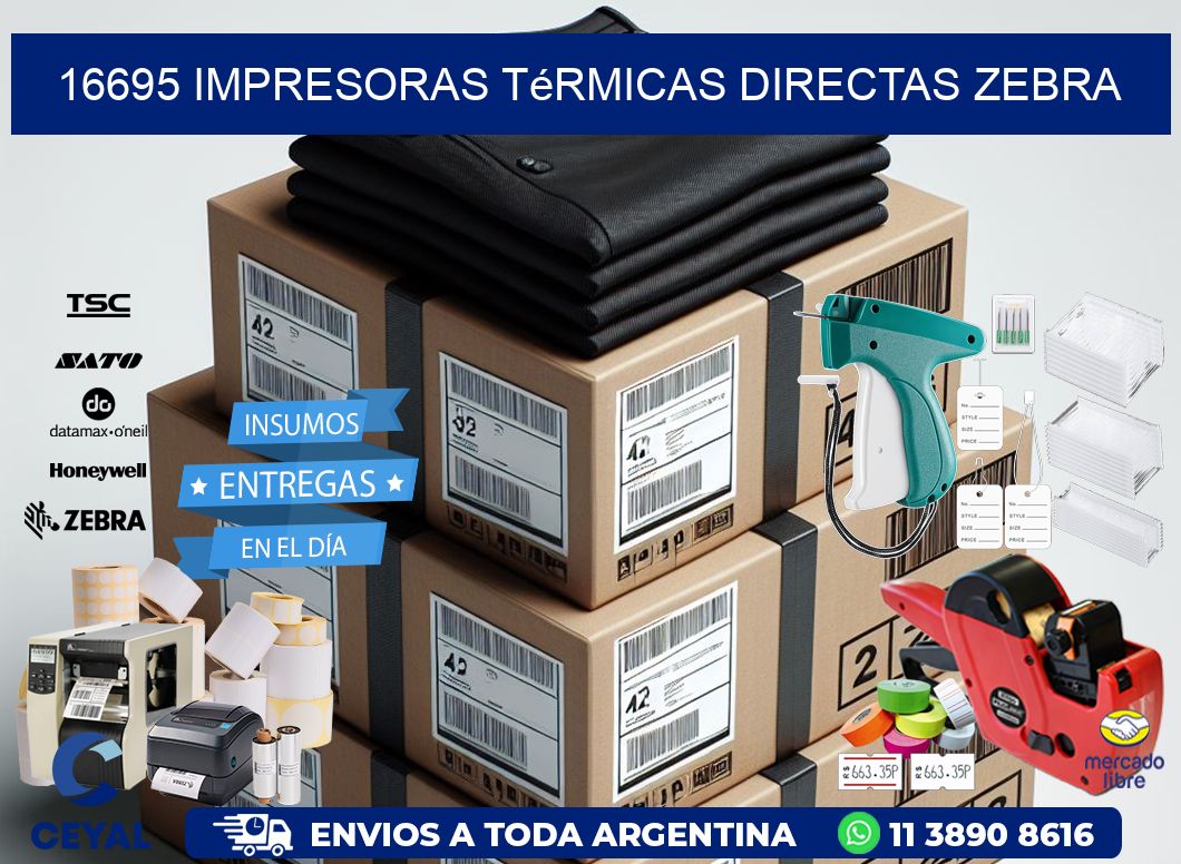 16695 impresoras térmicas directas zebra
