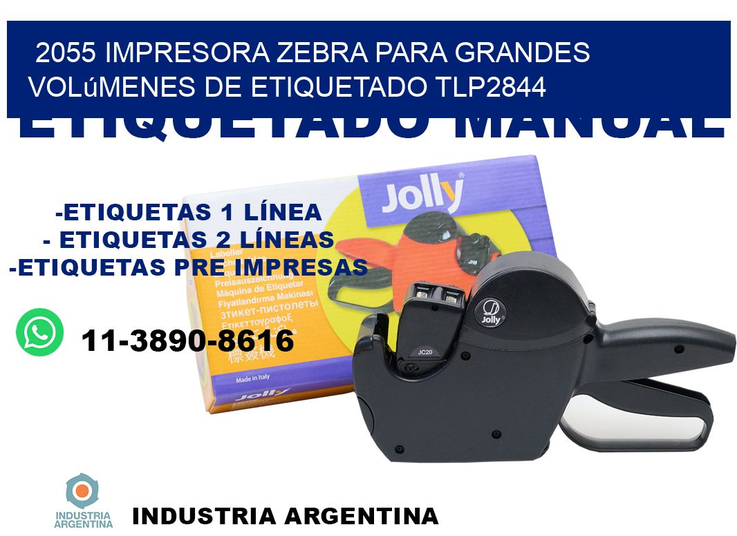 2055 impresora Zebra para grandes volúmenes de etiquetado TLP2844