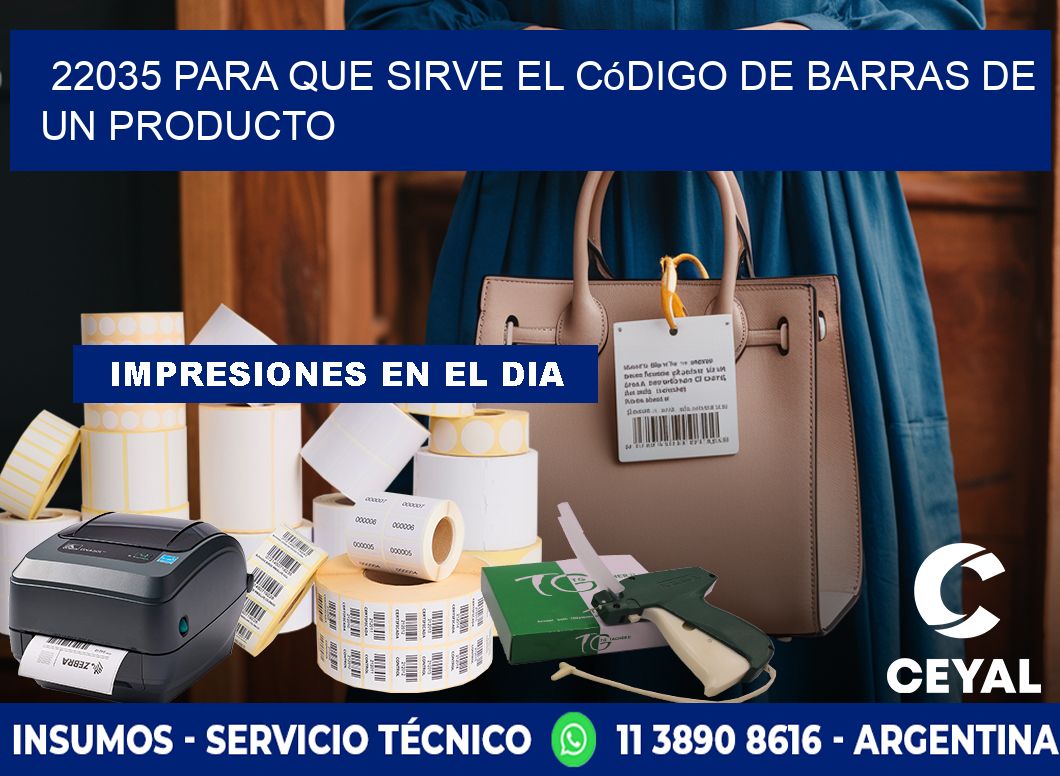 22035 Para que sirve el código de barras de un producto