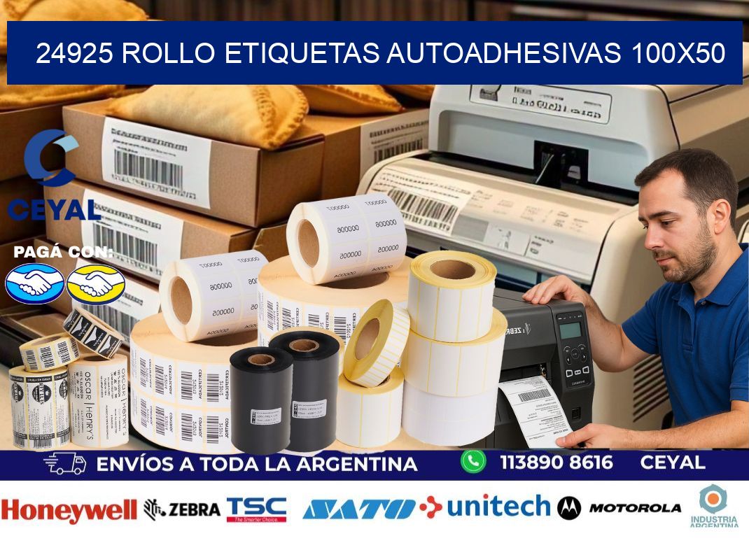 24925 Rollo Etiquetas autoadhesivas 100×50