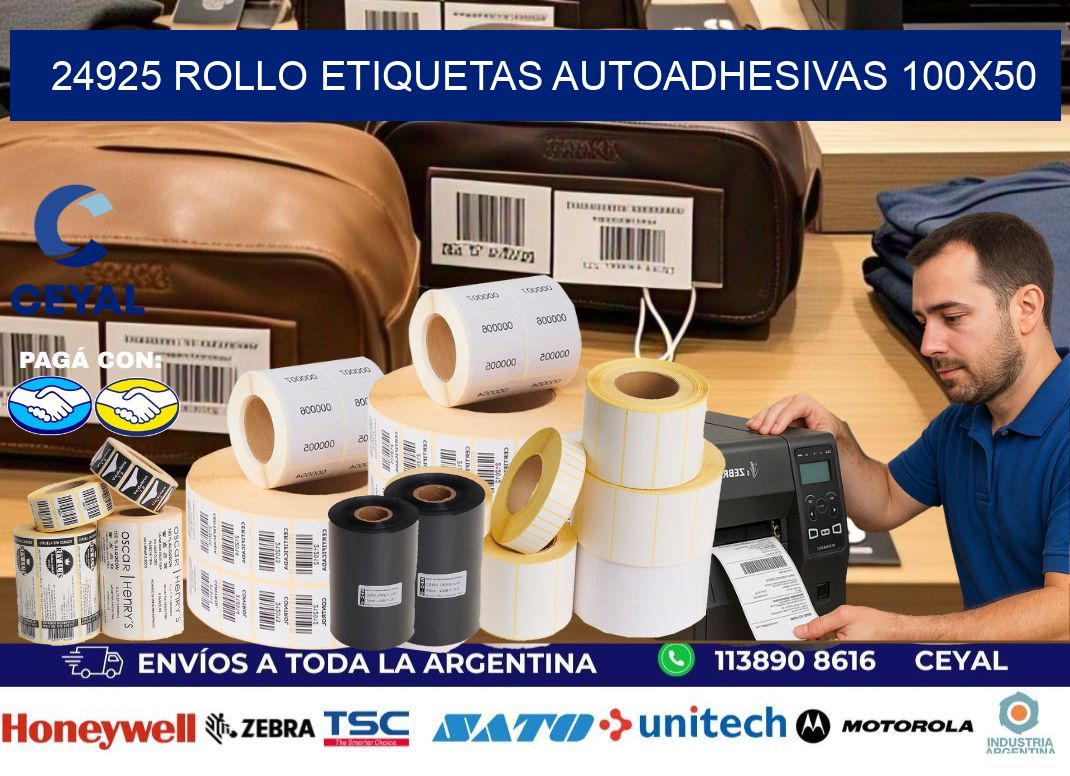 24925 Rollo Etiquetas autoadhesivas 100x50
