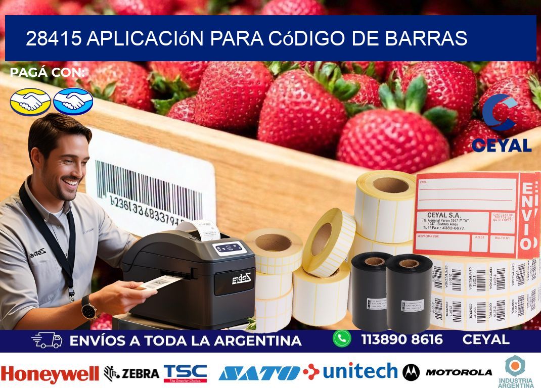 28415 Aplicación para código de barras