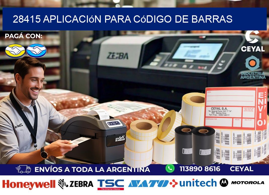28415 Aplicación para código de barras