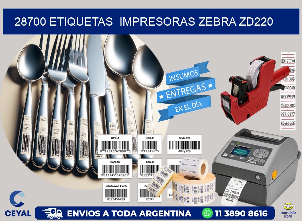 28700 etiquetas  impresoras zebra zd220