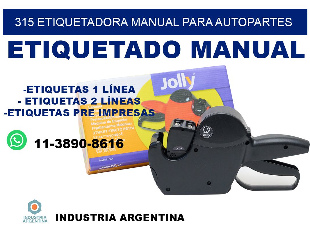 315 etiquetadora manual para autopartes