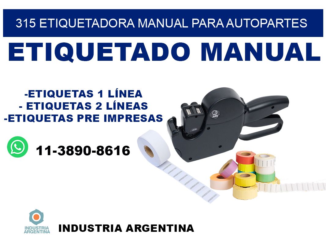 315 etiquetadora manual para autopartes