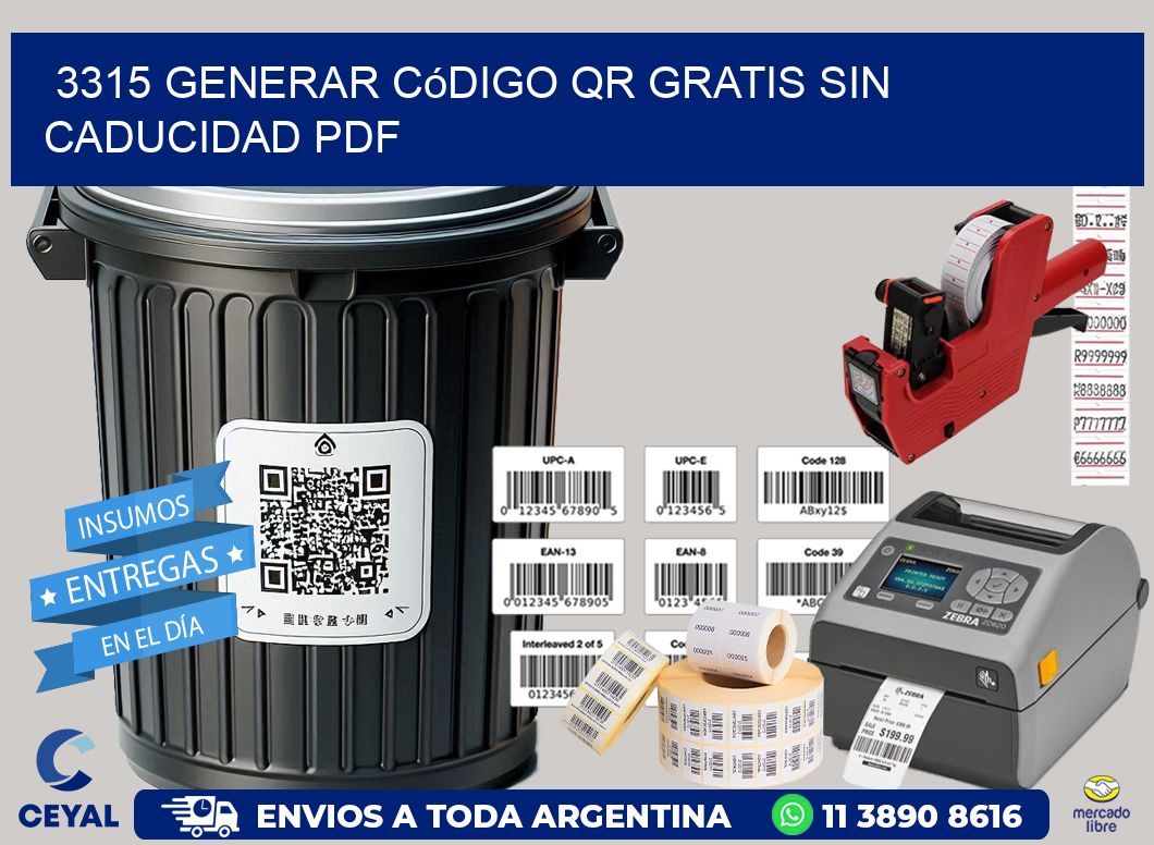 3315 Generar código QR gratis sin caducidad PDF