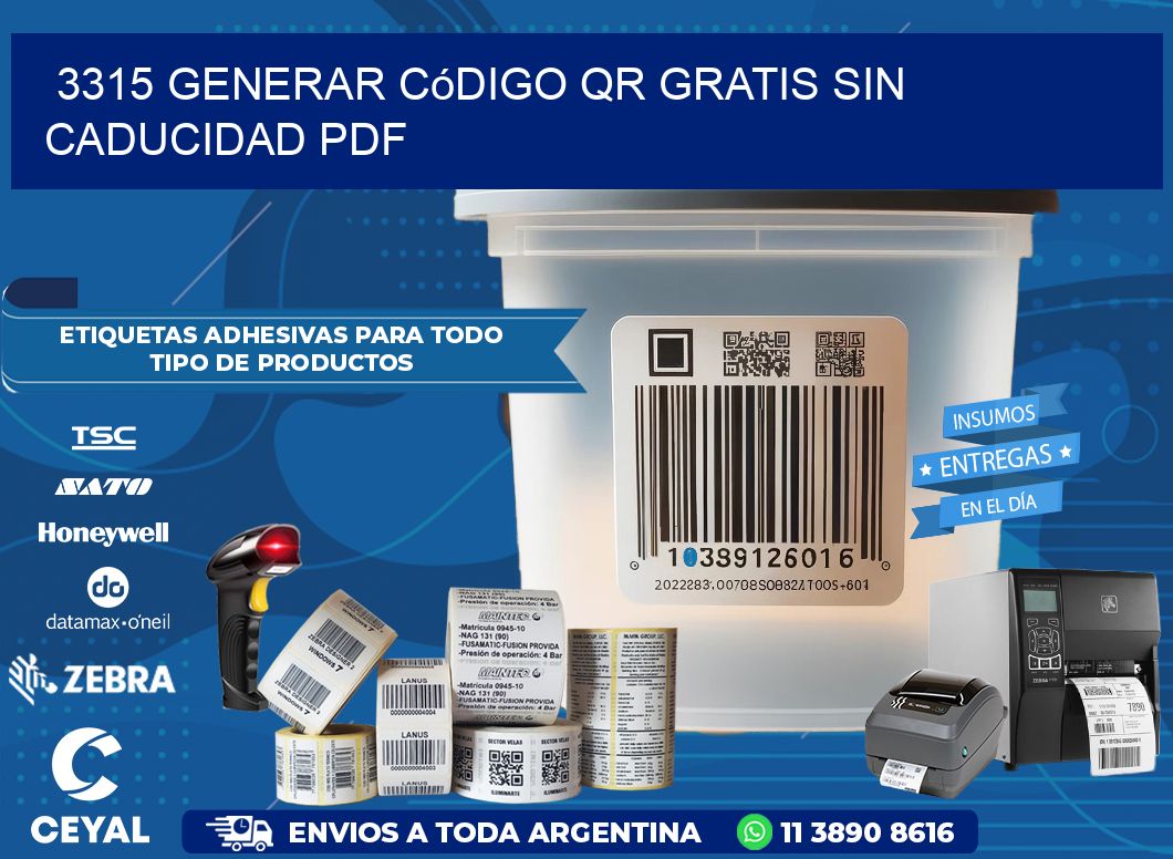 3315 Generar código QR gratis sin caducidad PDF