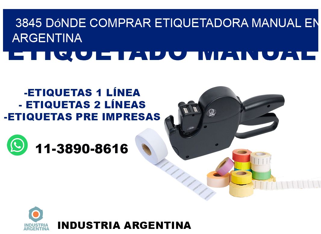 3845 dónde comprar etiquetadora manual en argentina