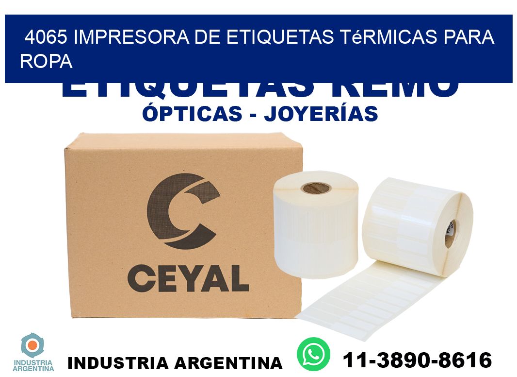 4065 impresora de etiquetas térmicas para ropa