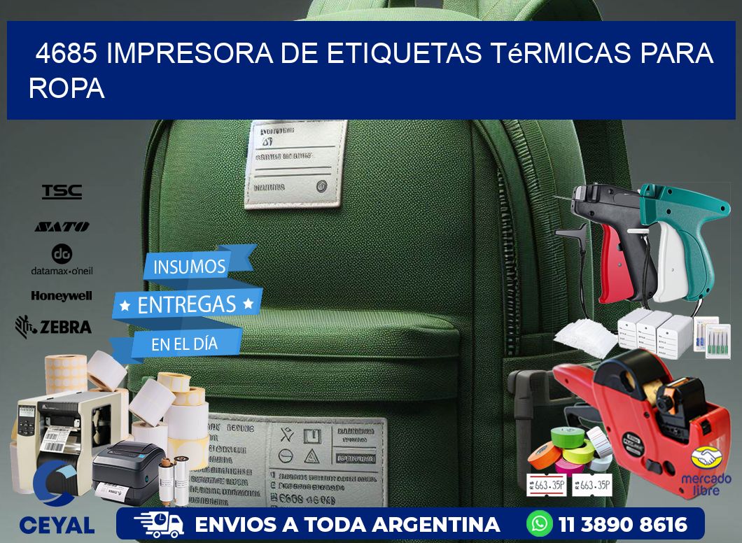 4685 impresora de etiquetas térmicas para ropa