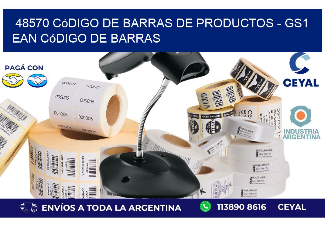 48570 Código de Barras de productos - GS1 ean Código de Barras