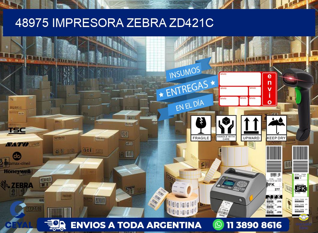 48975 Impresora Zebra zd421c