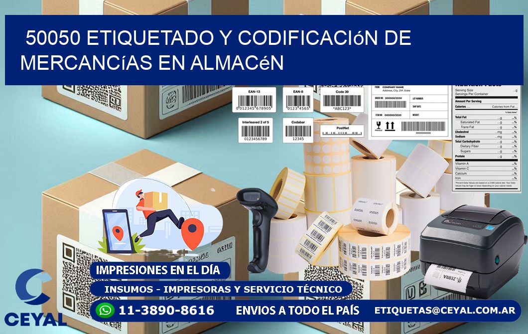50050 Etiquetado y codificación de mercancías en almacén