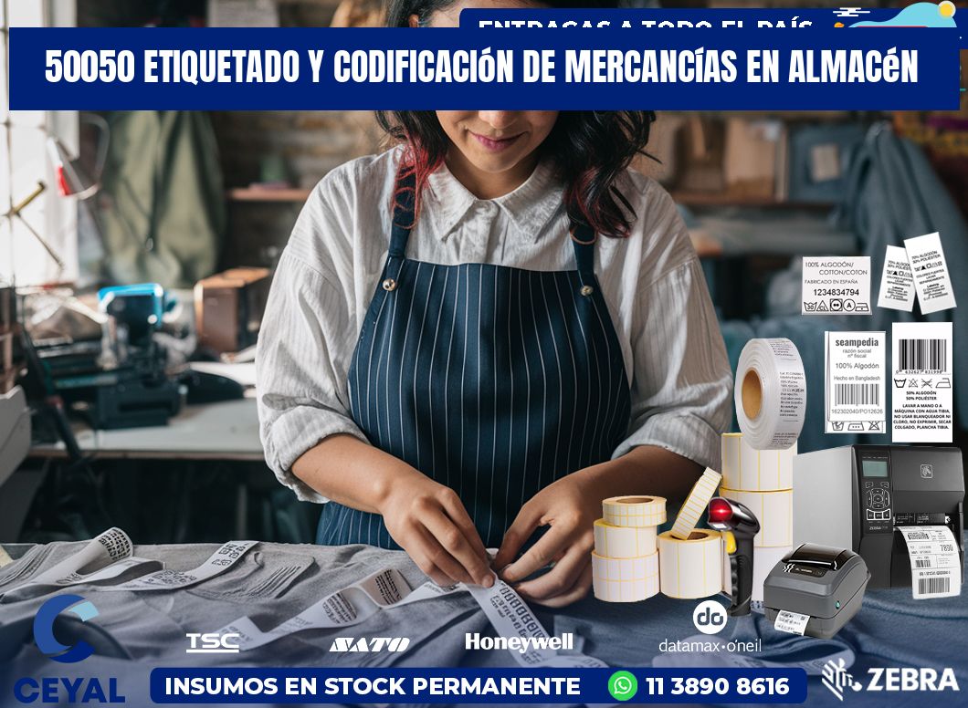 50050 Etiquetado y codificación de mercancías en almacén