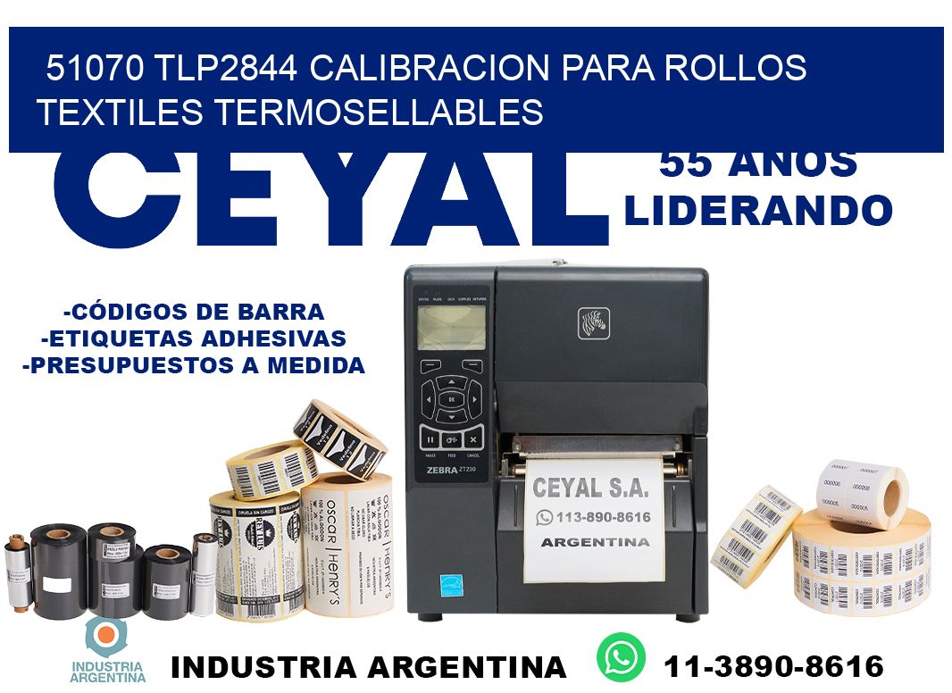 51070 tlp2844 calibracion para rollos textiles termosellables