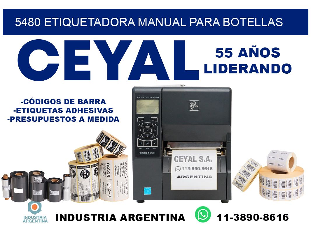 5480 etiquetadora manual para botellas