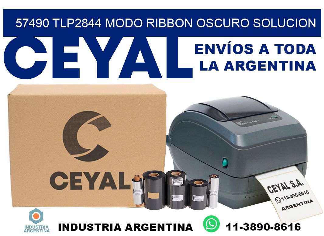 57490 tlp2844 modo ribbon oscuro solucion