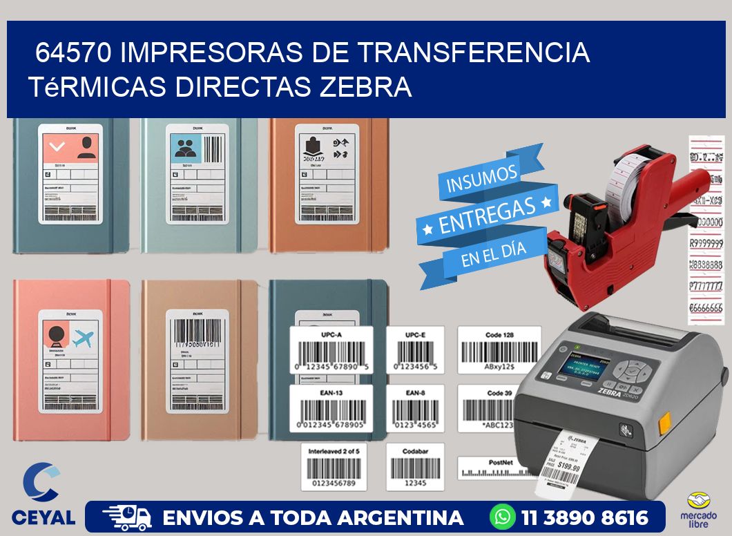 64570 impresoras de Transferencia térmicas directas zebra