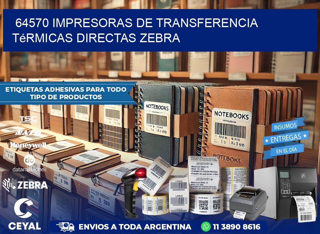 64570 impresoras de Transferencia  térmicas directas zebra