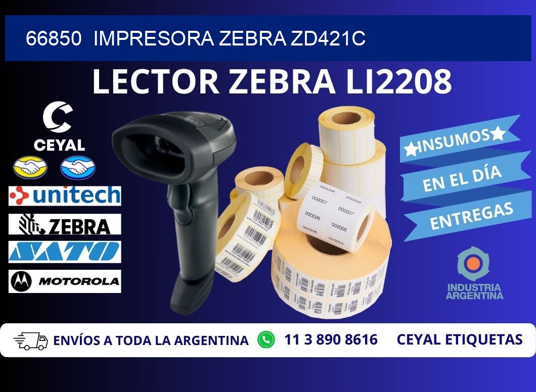 66850  Impresora Zebra zd421c