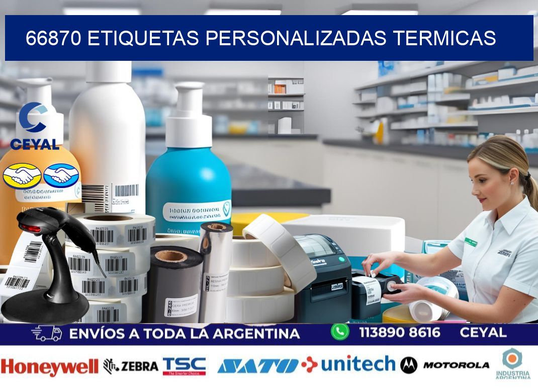 66870 Etiquetas personalizadas termicas