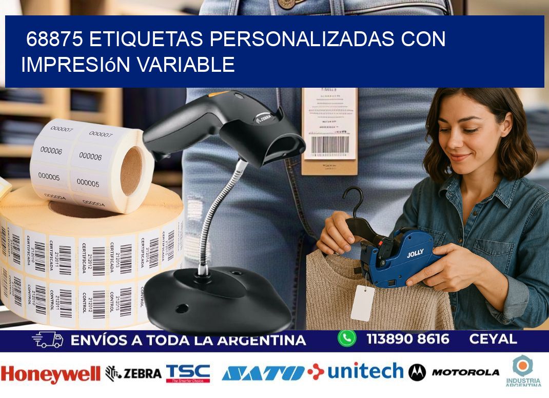 68875 etiquetas personalizadas con impresión variable