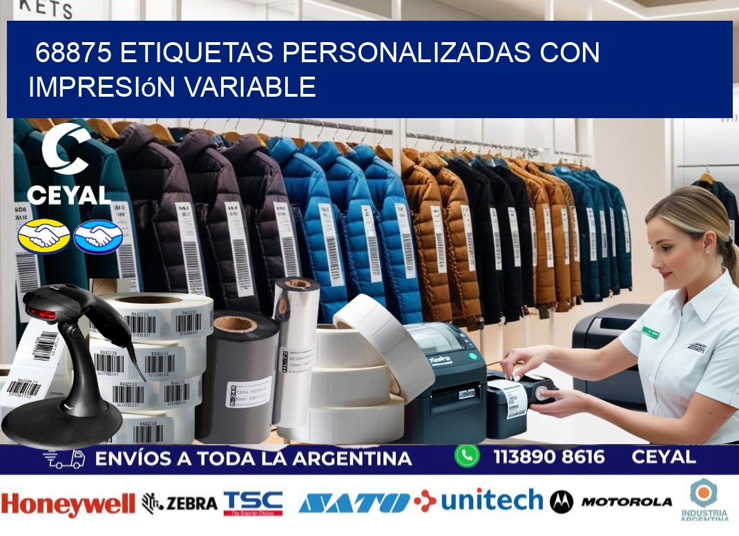 68875 etiquetas personalizadas con impresión variable