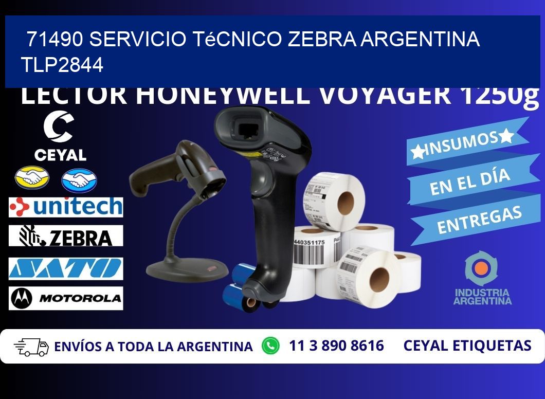 71490 servicio técnico zebra argentina TLP2844