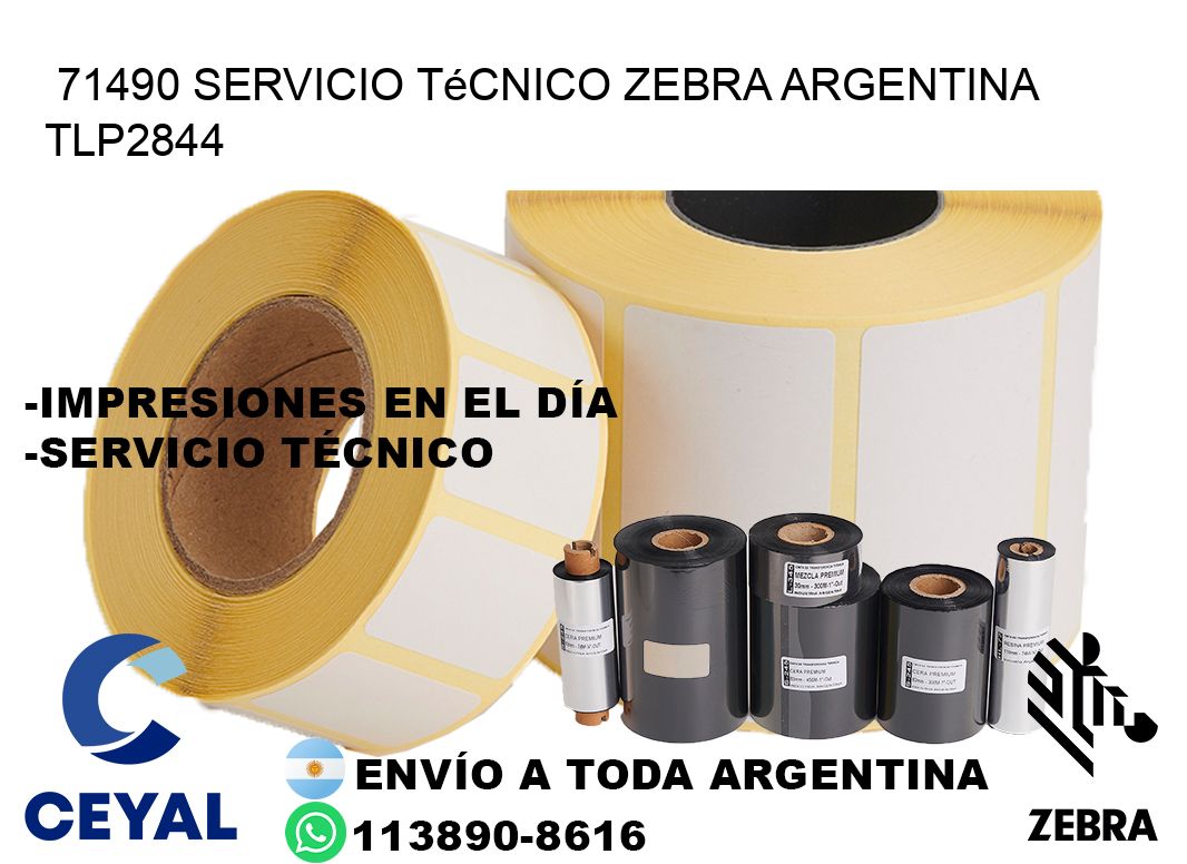 71490 servicio técnico zebra argentina TLP2844