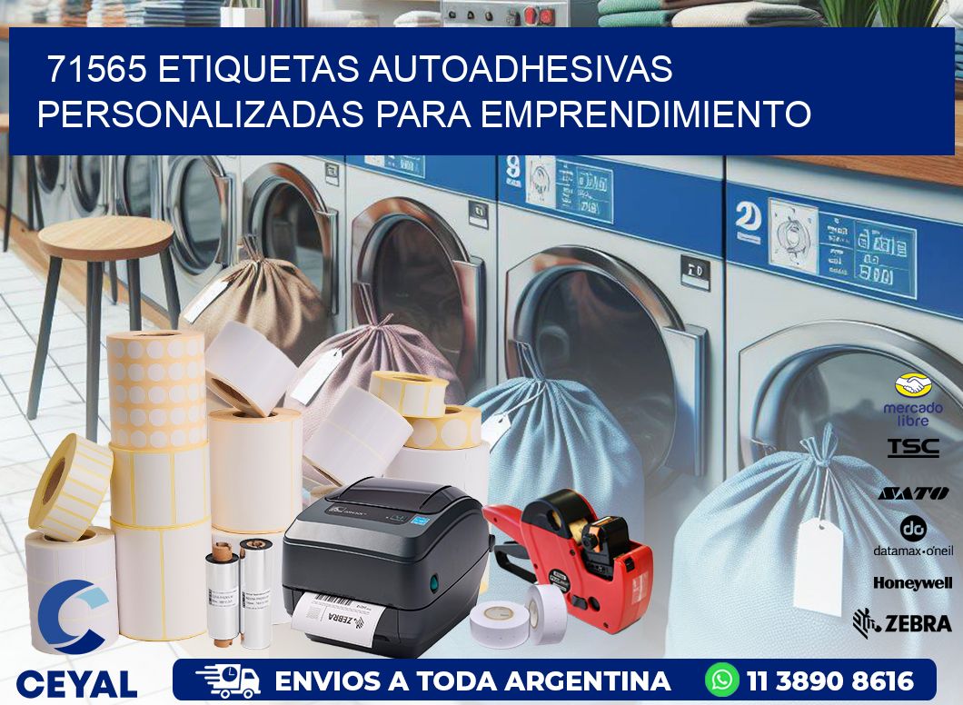 71565 etiquetas autoadhesivas personalizadas para emprendimiento