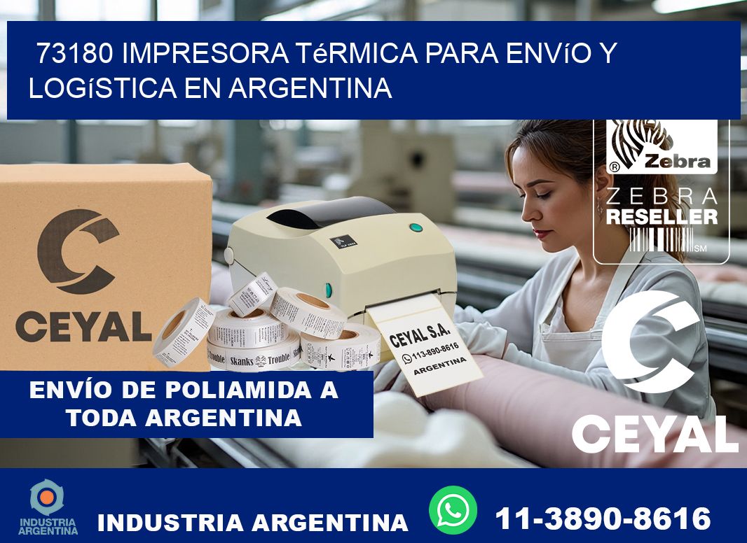 73180 impresora térmica para envío y logística en Argentina