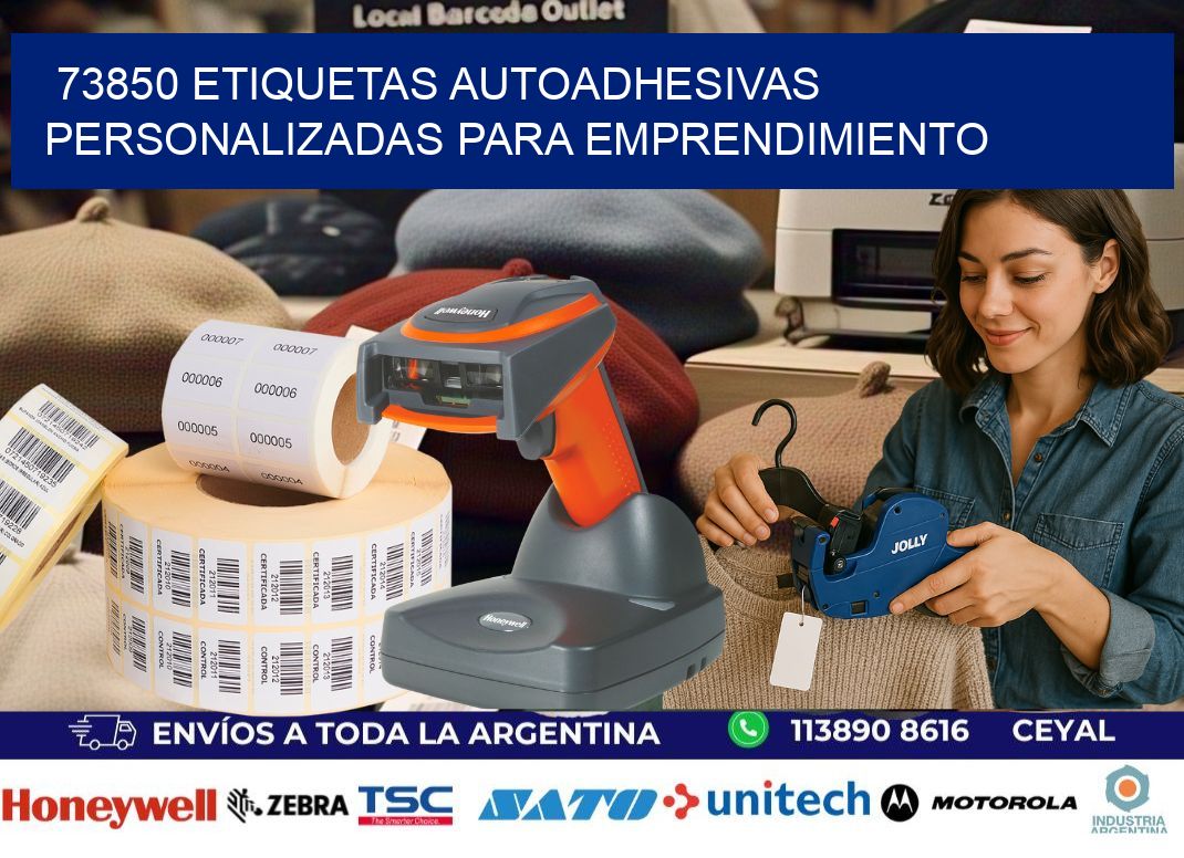 73850 etiquetas autoadhesivas personalizadas para emprendimiento