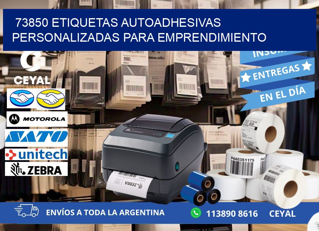 73850 etiquetas autoadhesivas personalizadas para emprendimiento