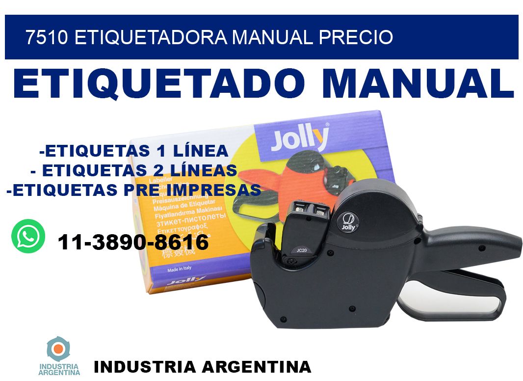 7510 etiquetadora manual precio
