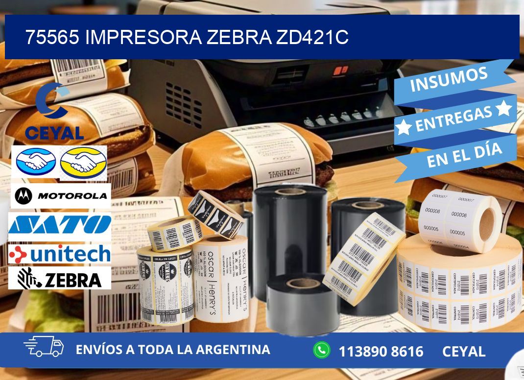 75565 Impresora Zebra zd421c