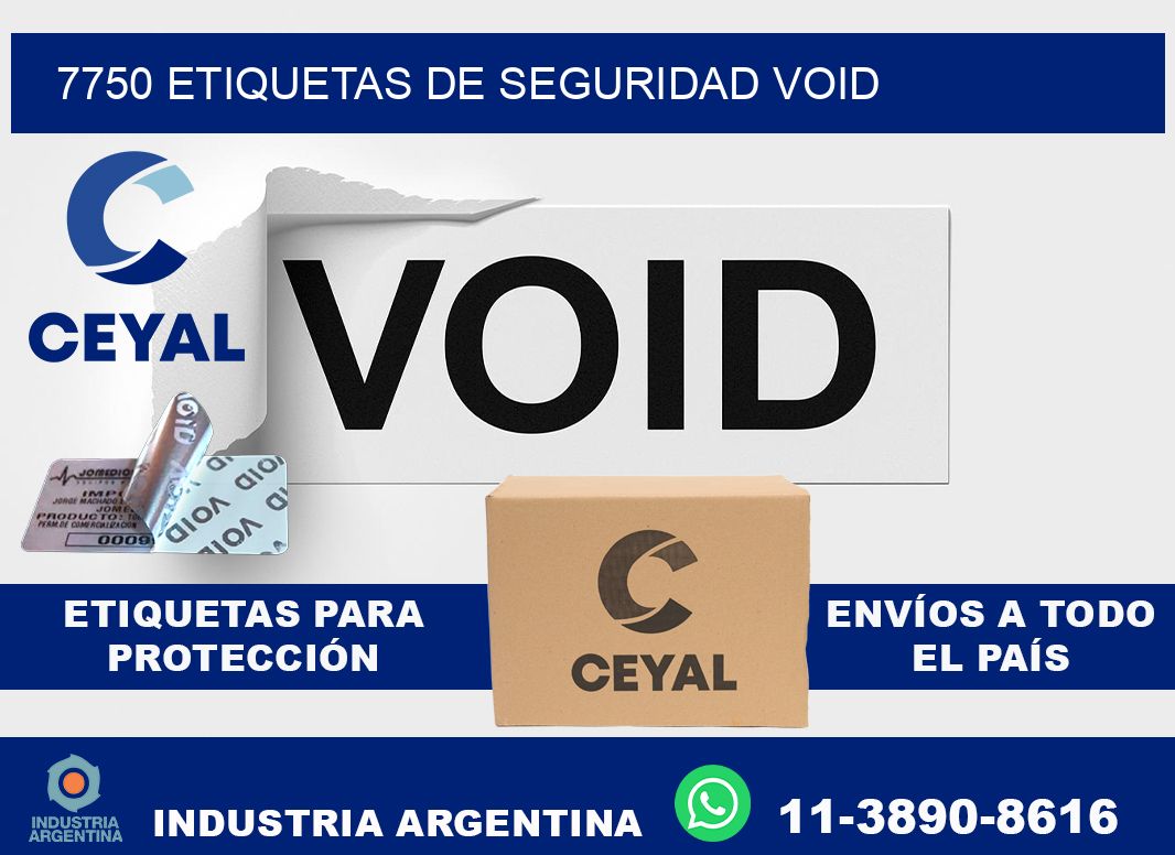 7750 etiquetas de seguridad void