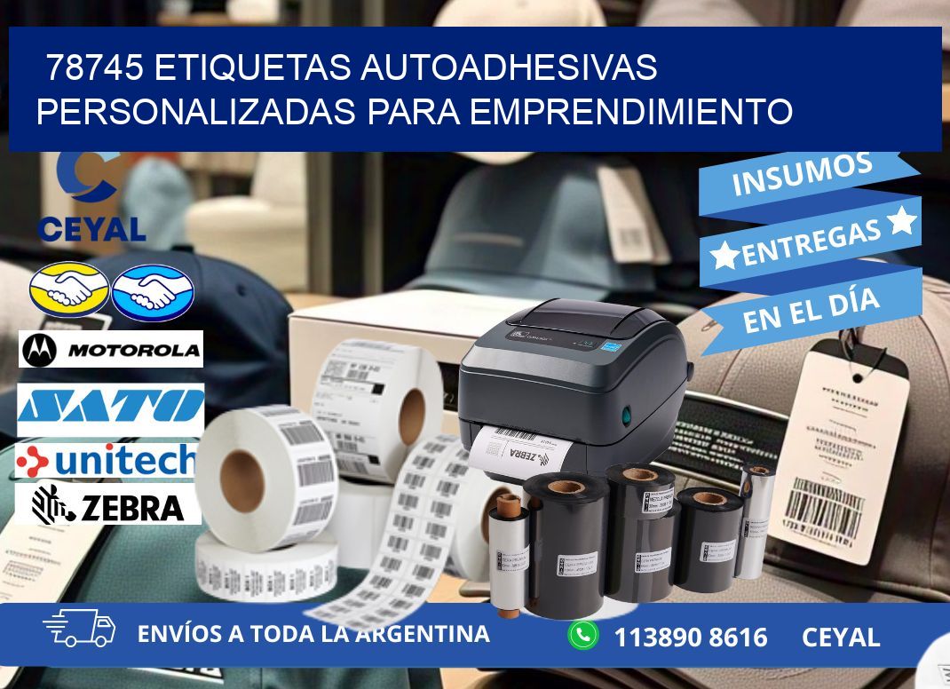 78745 etiquetas autoadhesivas personalizadas para emprendimiento