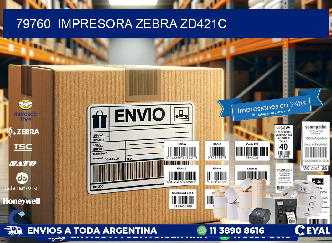79760 Impresora Zebra zd421c
