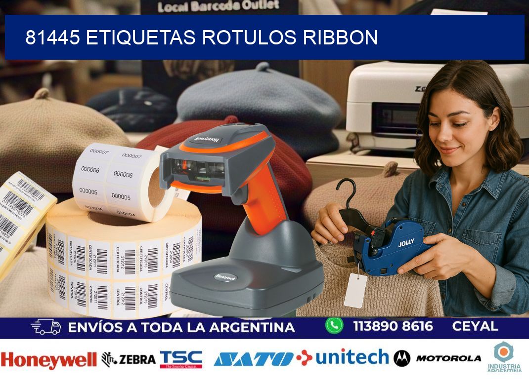 81445 Etiquetas rotulos ribbon