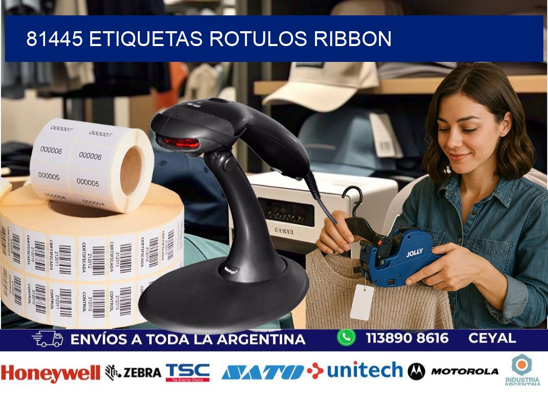 81445 Etiquetas rotulos ribbon